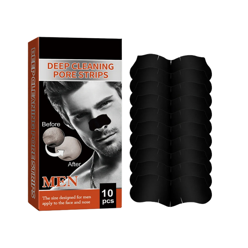 Men'S Blackheads Tighten Pores, Pimples, Acne, Blackheads Clean, Shrink And Tear Nasal Strips Easily Remove Blackheads
